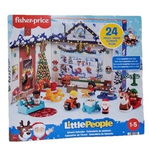 Little People Advent Calendar Fisher-Price 24 Pieces Holiday Playset Christmas
